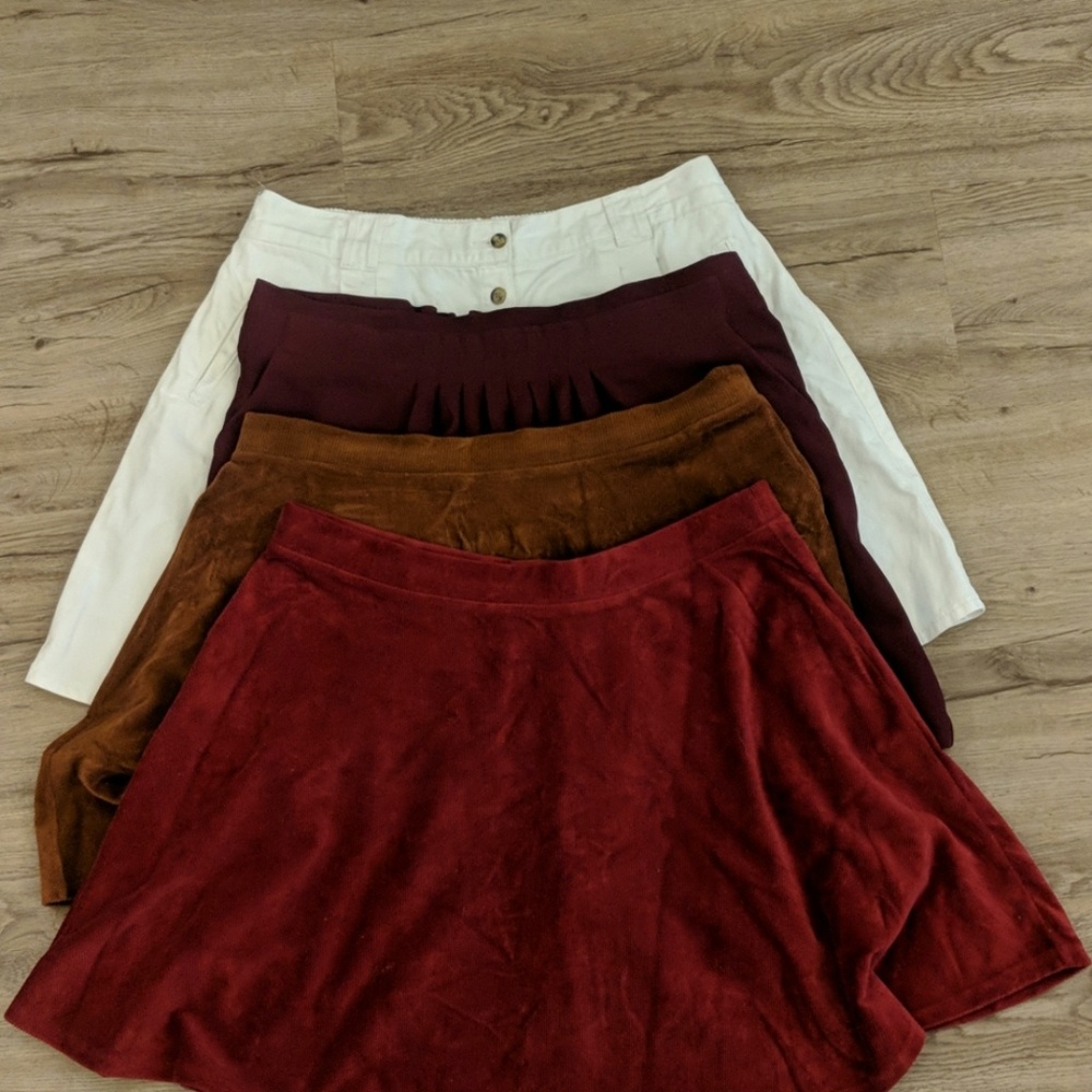 4 plus size circle/Aline skirts